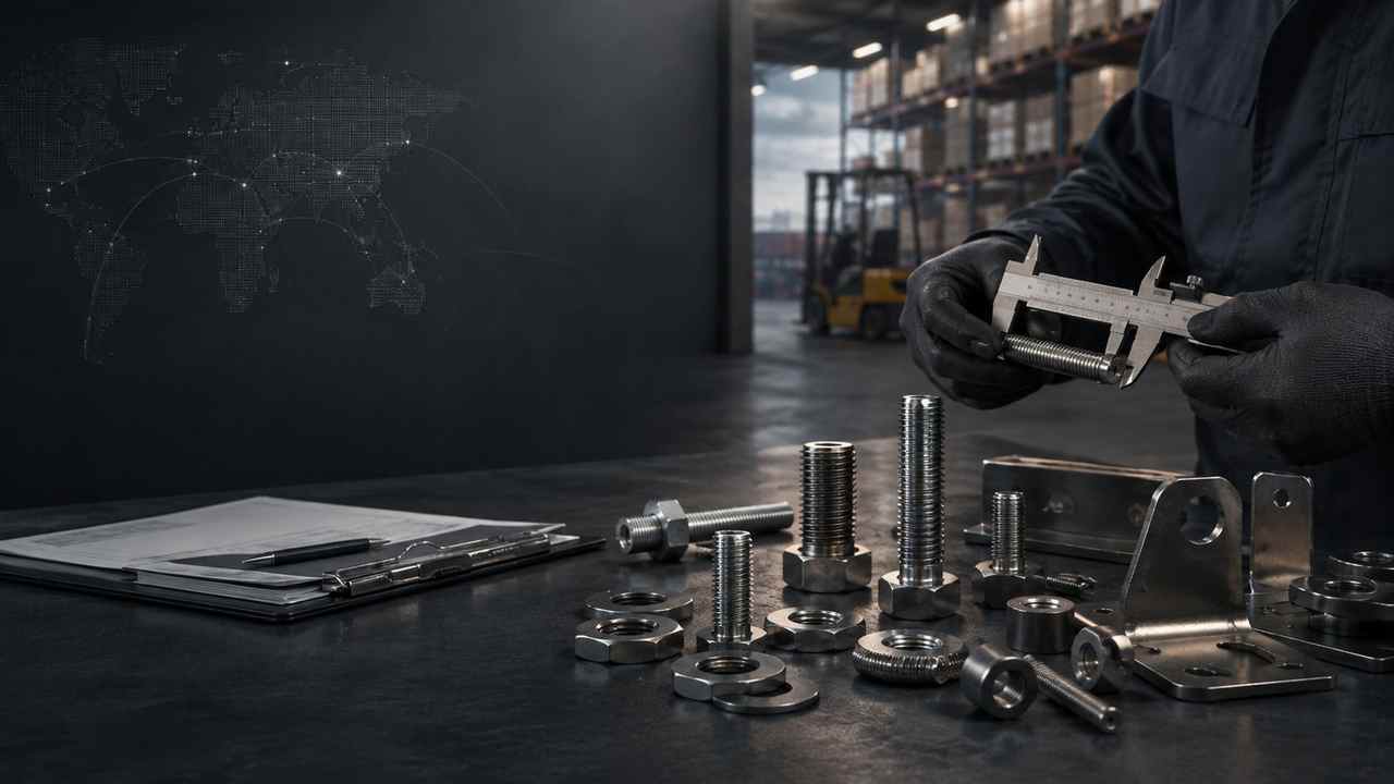 Custom technical components being measured